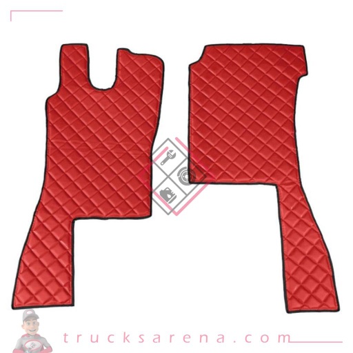 [LAM 8000692961667] 2 tapis en Skeentex - Rouge - compatible pour Scania L Serie 4 (02/95>09/04) - LAMPA