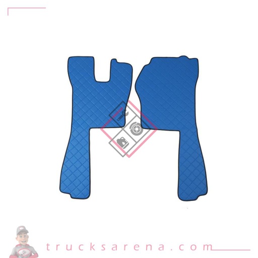 [LAM 8000692961766] 2 tapis en Skeentex - Bleu - compatible pour Scania R Serie 5 (03/04>08/09) automatic, manual - LAMPA