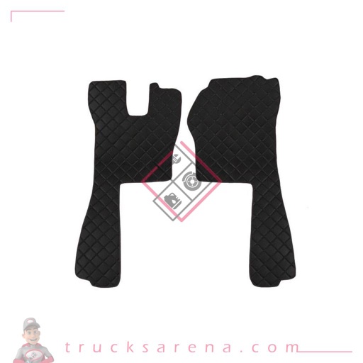 [LAM 8000692961773] 2 tapis en Skeentex - Noir - compatible pour Scania R Serie 5 (03/04>08/09) automatic, manual - LAMPA