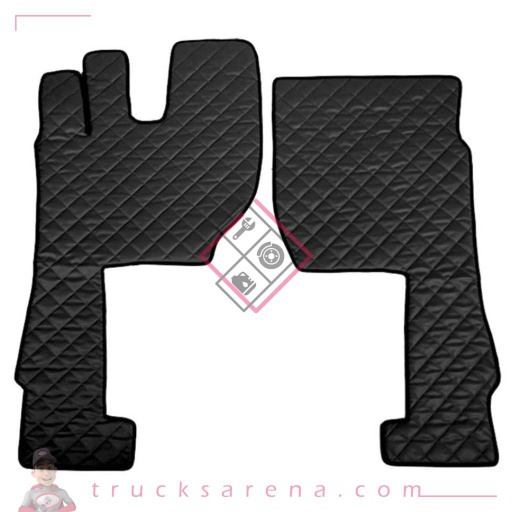 [LAM 8000692961896] 2 tapis en Skeentex - Noir - compatible pour Volvo FH Serie 4 (01/21>) automatic, manual - Volvo FH Serie 4 (09/12>12/20) automatic, manual - LAMPA