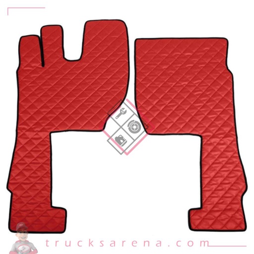 [LAM 8000692961902] 2 tapis en Skeentex - Rouge - compatible pour Volvo FH Serie 4 (01/21>) automatic, manual - Volvo FH Serie 4 (09/12>12/20) automatic, manual - LAMPA