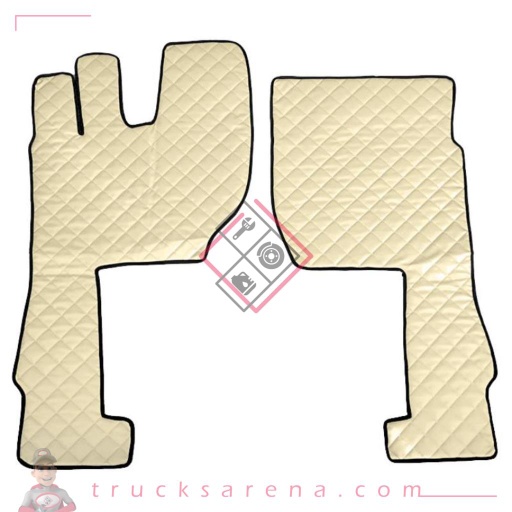 [LAM 8000692961919] 2 tapis en Skeentex - Crème - compatible pour Volvo FH Serie 4 (01/21>) automatic, manual - Volvo FH Serie 4 (09/12>12/20) automatic, manual - LAMPA