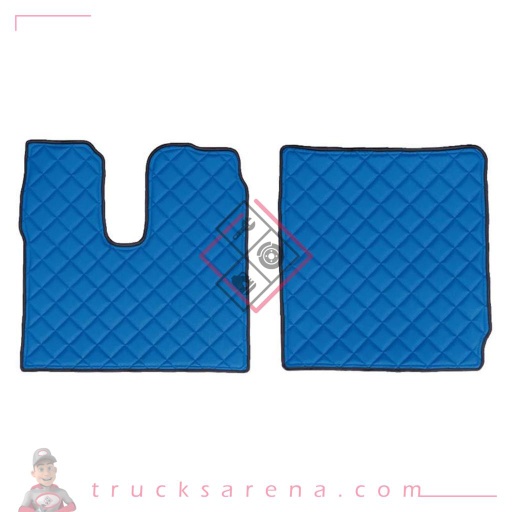 [LAM 8000692962244] 2 tapis en Skeentex - Bleu - compatible pour Man TGX (07/20>)  - Man TGX (01/17>06/20) automatic, manual, 1 drawer, 2 drawers - LAMPA