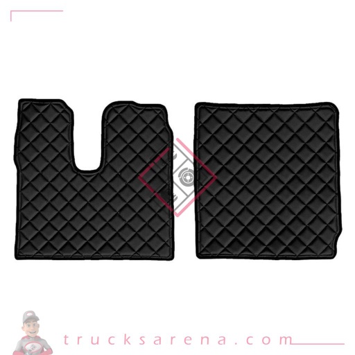 [LAM 8000692962251] 2 tapis en Skeentex - Noir - compatible pour Man TGX (07/20>)  - Man TGX (01/17>06/20) automatic, manual, 1 drawer, 2 drawers - LAMPA