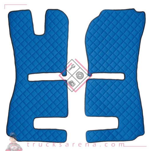 [LAM 8000692962305] 2 tapis en Skeentex - Bleu - compatible pour Scania R Serie 6 - Streamline (01/15>12/17) automatic, manual, Recaro seats, pneumatic passenger seat - Scania R Serie 6 - Streamline (09/13>12/14) automatic, manual, Recaro seats, pneumatic passenger seat - LAMPA