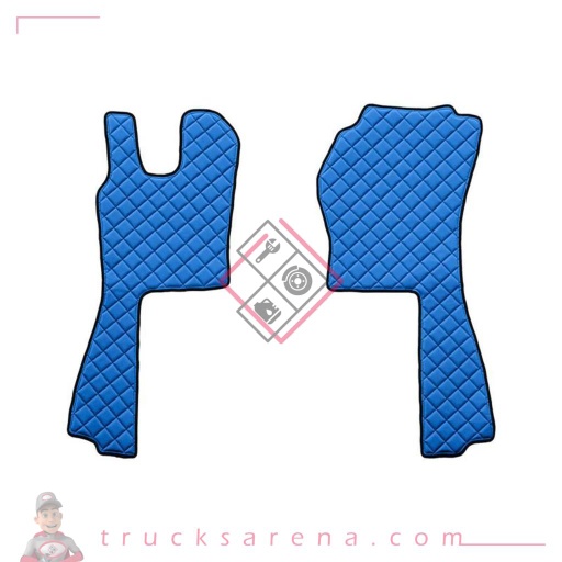 [LAM 8000692962367] 2 tapis en Skeentex - Bleu - compatible pour Scania G Serie 5 (03/04>08/09) automatic - Scania G Serie 6 (09/09>08/13) automatic - Scania G Serie 6 - Streamline (09/13>12/17) automatic - LAMPA