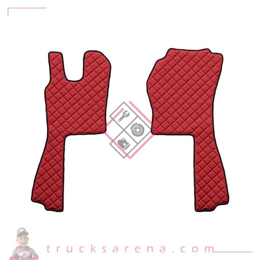 [LAM 8000692962381] 2 tapis en Skeentex - Rouge - compatible pour Scania G Serie 5 (03/04>08/09) automatic - Scania G Serie 6 (09/09>08/13) automatic - Scania G Serie 6 - Streamline (09/13>12/17) automatic - LAMPA