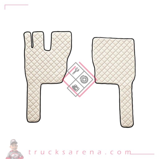 [LAM 8000692962459] 2 tapis en Skeentex - Crème - compatible pour Volvo FM (03/13>10/21) - LAMPA