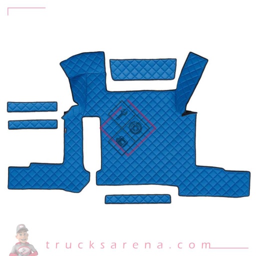 [LAM 8000692962527] Tapis central en Skeentex - Bleu - compatible pour Man TGX (01/17>06/20) manual, 2 drawers - LAMPA