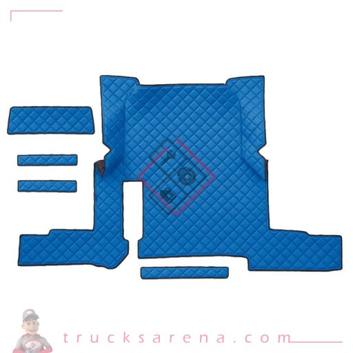 [LAM 8000692962589] Tapis central en Skeentex - Bleu - compatible pour Man TGX (01/17>06/20) automatic, 2 drawers - LAMPA