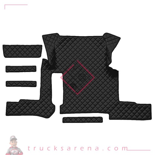 [LAM 8000692962657] Tapis central en Skeentex - Noir - compatible pour Man TGX (01/17>06/20) manual, 1 drawer - LAMPA