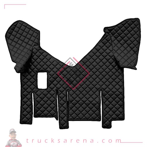 [LAM 8000692962770] Tapis central en Skeentex - Noir - compatible pour Iveco Stralis (07/12>12/19) manual, wide cab, dual sliding fridges - LAMPA