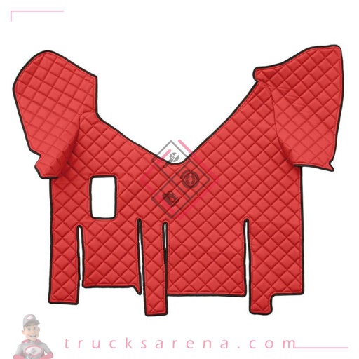 [LAM 8000692962787] Tapis central en Skeentex - Rouge - compatible pour Iveco Stralis (07/12>12/19) manual, wide cab, dual sliding fridges - LAMPA