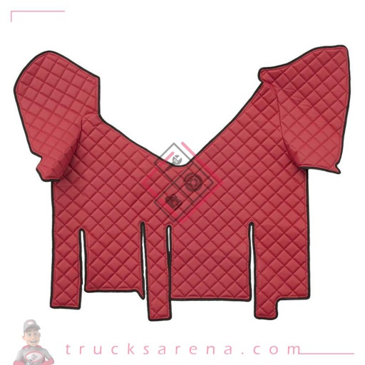 [LAM 8000692962848] Tapis central en Skeentex - Rouge - compatible pour Iveco Stralis (07/12>12/19) automatic, wide cab, dual sliding fridges - Iveco Stralis XP (09/16>12/19) automatic, wide cab, dual sliding fridges - LAMPA