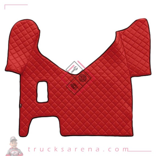 [LAM 8000692963388] Tapis central en Skeentex - Rouge - compatible pour Iveco Stralis (08/02>12/12) manual, wide cab - Iveco Stralis (07/12>12/19) manual, wide cab - Iveco Stralis Hi-Way (07/12>08/16) manual, wide cab - LAMPA