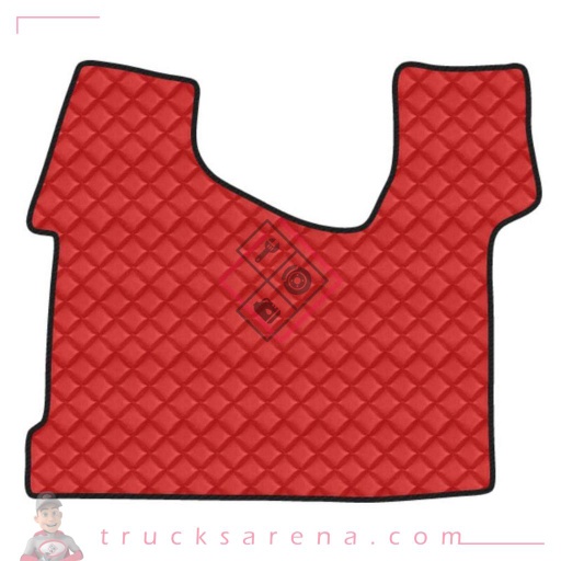 [LAM 8000692963869] Tapis central en Skeentex - Rouge - compatible pour Mercedes Actros MP4 (09/11>09/19) narrow cab, tunnel - Mercedes Actros MP5 (10/19>) narrow cab, tunnel - LAMPA