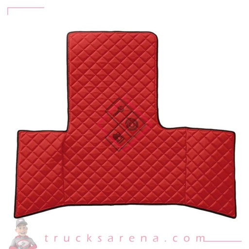 [LAM 8000692964767] Tapis central en Skeentex - Rouge - compatible pour Man TGL (09/12>) L, LX cab - Man TGM (09/12>) L, LX cab - Man TGS (09/14>) L, LX cab - LAMPA