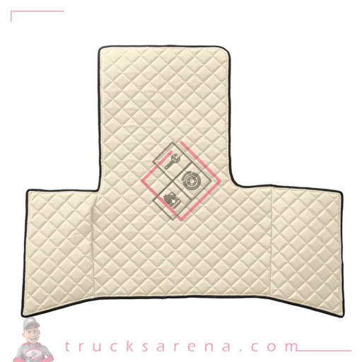 [LAM 8000692964774] Tapis central en Skeentex - Crème - compatible pour Man TGL (09/12>) L, LX cab - Man TGM (09/12>) L, LX cab - Man TGS (09/14>) L, LX cab - LAMPA