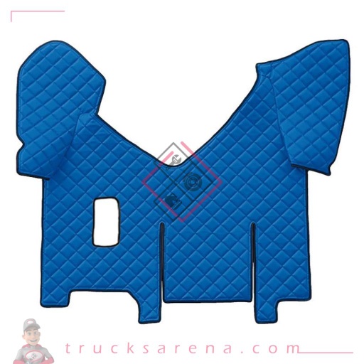 [LAM 8000692964804] Tapis central en Skeentex - Bleu - compatible pour Iveco Stralis (08/02>12/12) manual, wide cab, sliding fridge - Iveco Stralis (07/12>12/19) manual, wide cab, sliding fridge - Iveco Stralis Hi-Way (07/12>08/16) manual, wide cab, sliding fridge - LAMPA