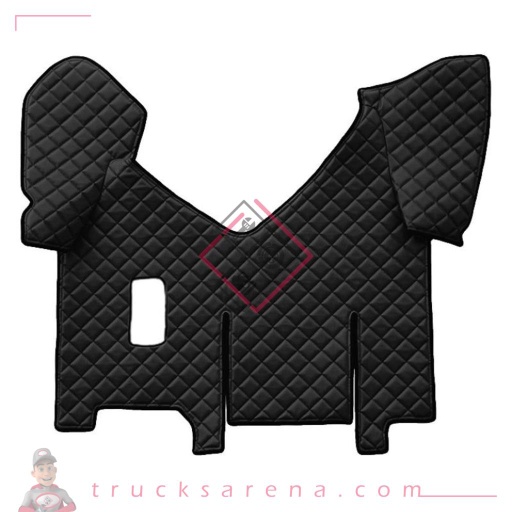 [LAM 8000692964811] Tapis central en Skeentex - Noir - compatible pour Iveco Stralis (08/02>12/12) manual, wide cab, sliding fridge - Iveco Stralis (07/12>12/19) manual, wide cab, sliding fridge - Iveco Stralis Hi-Way (07/12>08/16) manual, wide cab, sliding fridge - LAMPA