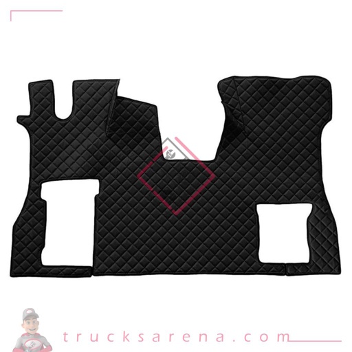 [LAM 8000692965030] Tapis unique en Skeentex - Noir - compatible pour Scania S Serie 7 - New Generation (11/16>) no tunnel, passenger seat foldable - LAMPA