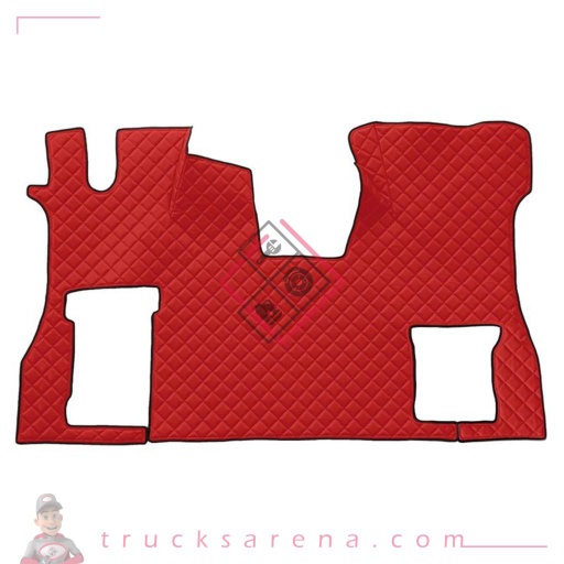 [LAM 8000692965047] Tapis unique en Skeentex - Rouge - compatible pour Scania S Serie 7 - New Generation (11/16>) no tunnel, passenger seat foldable - LAMPA