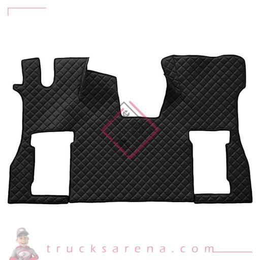 [LAM 8000692965092] Tapis unique en Skeentex - Noir - compatible pour Scania S Serie 7 - New Generation (11/16>) no tunnel, pneumatic passenger seat - LAMPA