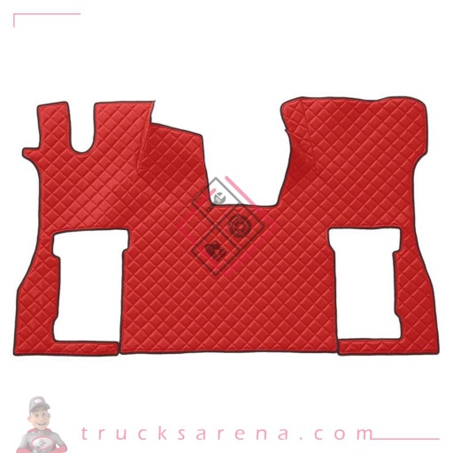 [LAM 8000692965108] Tapis unique en Skeentex - Rouge - compatible pour Scania S Serie 7 - New Generation (11/16>) no tunnel, pneumatic passenger seat - LAMPA