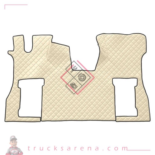 [LAM 8000692965115] Tapis unique en Skeentex - Crème - compatible pour Scania S Serie 7 - New Generation (11/16>) no tunnel, pneumatic passenger seat - LAMPA