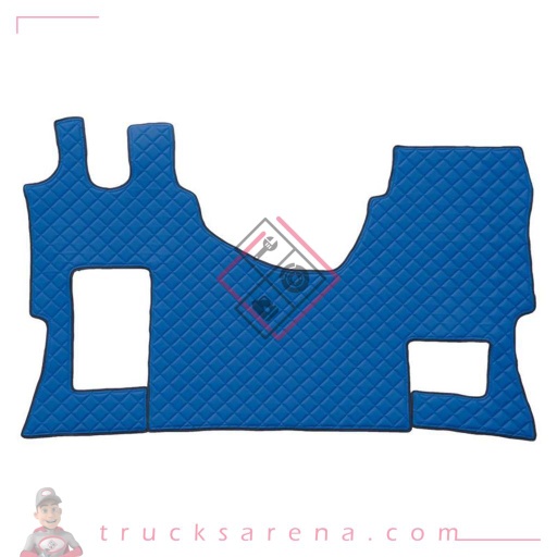 [LAM 8000692965146] Tapis unique en Skeentex - Bleu - compatible pour Mercedes Actros MP4 (09/11>09/19) wide cab, passenger seat foldable - Mercedes Actros MP5 (10/19>) wide cab, passenger seat foldable - LAMPA