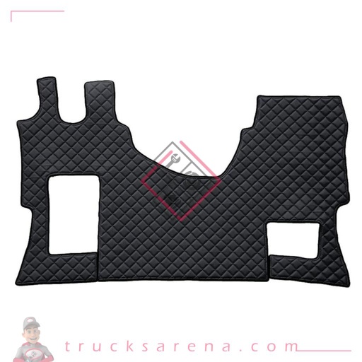 [LAM 8000692965153] Tapis unique en Skeentex - Noir - compatible pour Mercedes Actros MP4 (09/11>09/19) wide cab, passenger seat foldable - Mercedes Actros MP5 (10/19>) wide cab, passenger seat foldable - LAMPA