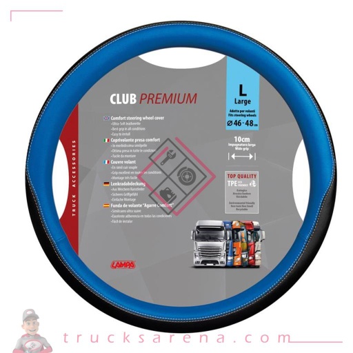 [LAM 8000692989074] Club, couvre-volant en Skeentex - L - Ø 46/48 cm - Bleu - LAMPA