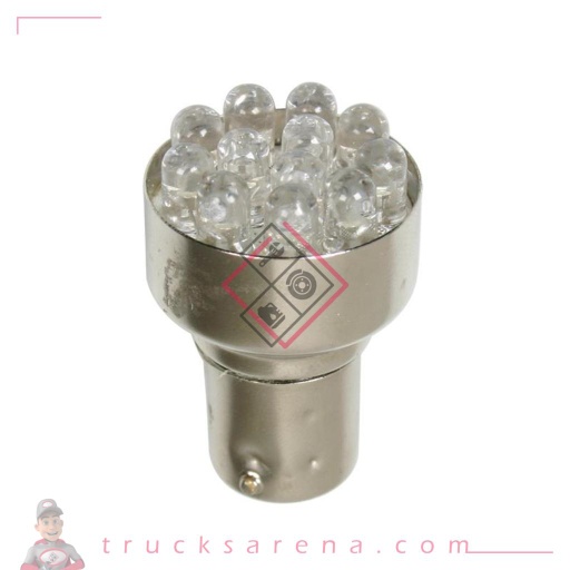 [LAM 8000692983188] 24V Ampoule Multi-Led 12 Led - (P21/5W) - BAY15d - 1 pcs  - D/Blister - Blanc - LAMPA
