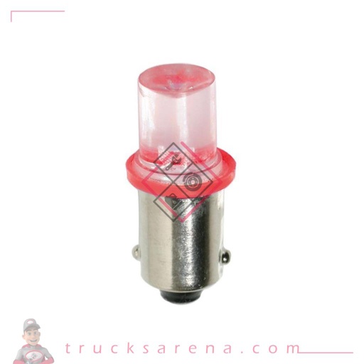 [LAM 8000692983249] 24V Micro ampoule 1 Led - (T4W) - BA9s - 2 pcs  - D/Blister - Rouge - LAMPA
