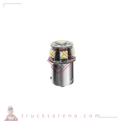 [LAM 8000692983300] 24/28V Hyper-LED 18 - 6 SMD x 3 chips - (R5W) - BA15s - 1 pcs  - D/Blister - Orange - Double polarité - LAMPA
