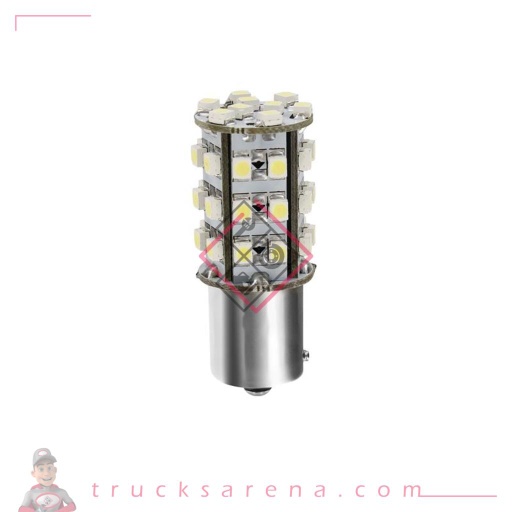 [LAM 8000692982570] 24/28V Hyper-Led 39 - 39 SMD x 1 chips - (P21W) - BA15s - 1 pcs  - D/Blister - Blanc - Double polarité - LAMPA