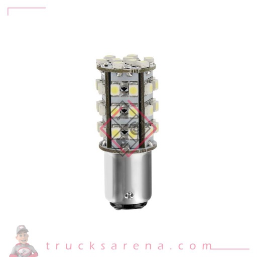 [LAM 8000692982587] 24/28V Hyper-Led 39 - 39 SMD x 1 chips - (P21/5W) - BAY15d - 1 pcs  - D/Blister - Blanc - Double polarité - LAMPA