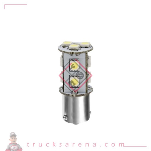[LAM 8000692982594] 24/28V Hyper-Led 33 - 11 SMD x 3 chips - (P21W) - BA15s - 1 pcs  - D/Blister - Blanc - Double polarité - LAMPA