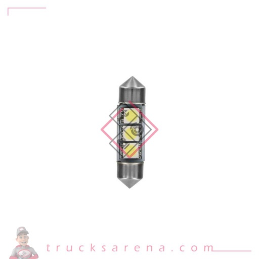 [LAM 8000692982242] 24/28V Hyper-Led 9 - 3 SMD x 3 chips - (C5W) - 10x36 mm - SV8,5-8 - 20 pcs  - Emballage - Blanc - Double polarité - LAMPA