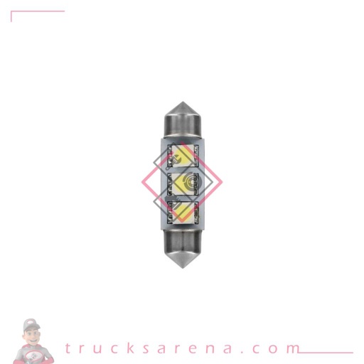 [LAM 8000692982266] 24/28V Hyper-Led 9 - 3 SMD x 3 chips - 10x39 mm - SV8,5-8 - 20 pcs  - D/Blister - Blanc - Double polarité - LAMPA