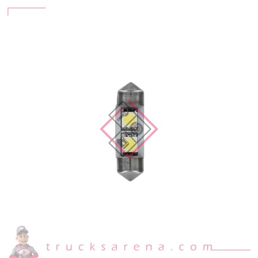 [LAM 8000692982280] 24/28V Hyper-Led 6 - 2 SMD x 3 chips - 10x31 mm - SV8,5-8 - 20 pcs  - Emballage - Blanc - Double polarité - LAMPA