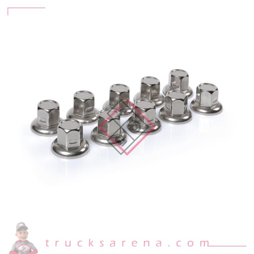 [LAM 8000692980514] Set 10 couvre-boulons en acier inox - Ø 32 mm - LAMPA