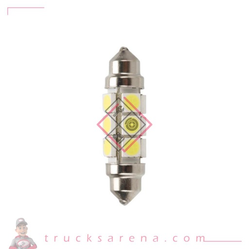 [LAM 8000692975541] 24-30V Ampoule silure 12 Led SMD - 11x43 mm - SV8,5-8 - 20 pcs  - Sac - Blanc - Double polarité - LAMPA