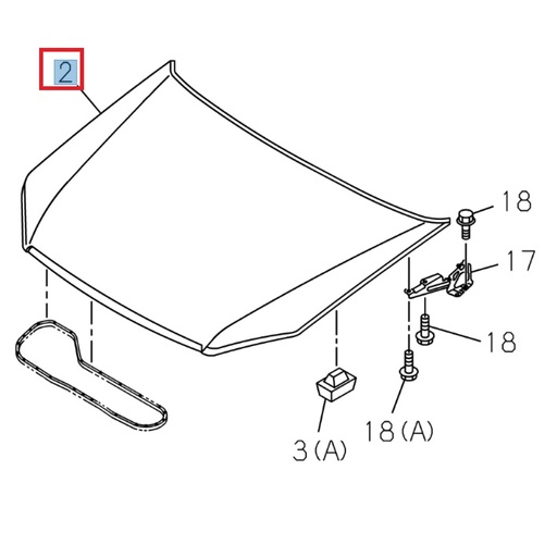 [ISU 8983862085] Capot moteur - ISUZU PARTS
