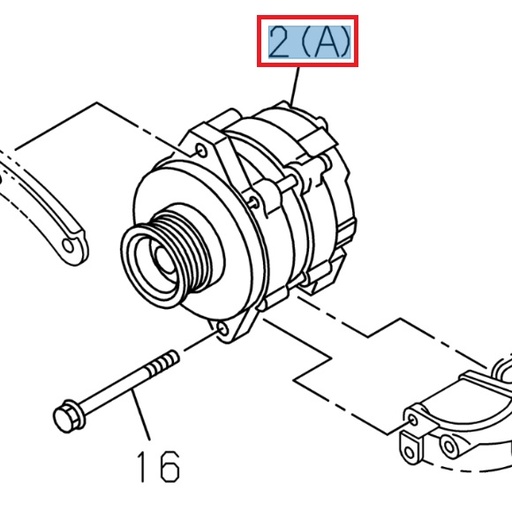 [ISU 8984819052] Alternateur 24V 90A - ISUZU PARTS