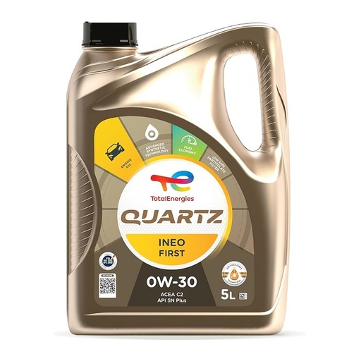[TOT 213833] Quartz Ineo First 0W30 engine oil, 5 liters - TOTAL ENERGIES
