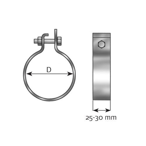 [DIN 99785] Exhaust hose clamp - DINEX