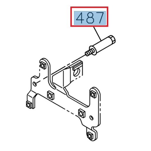 [ISU 8981831281] Oil line support adapter - ISUZU PARTS