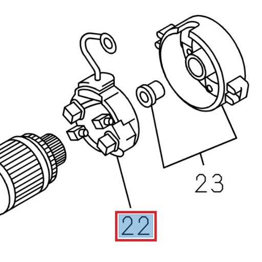 [ISU 8983172900] Charbon de démarreur - ISUZU PARTS