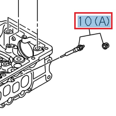 [ISU 8984894790] Glow plug - ISUZU PARTS